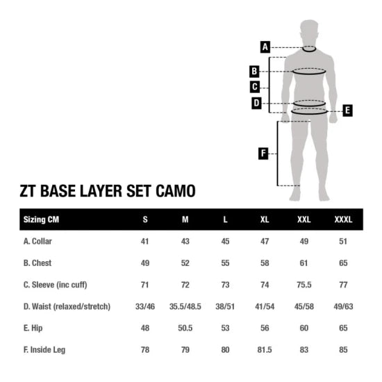 Costum De Corp Nash Zt Base Layer Set Camo, Marime L