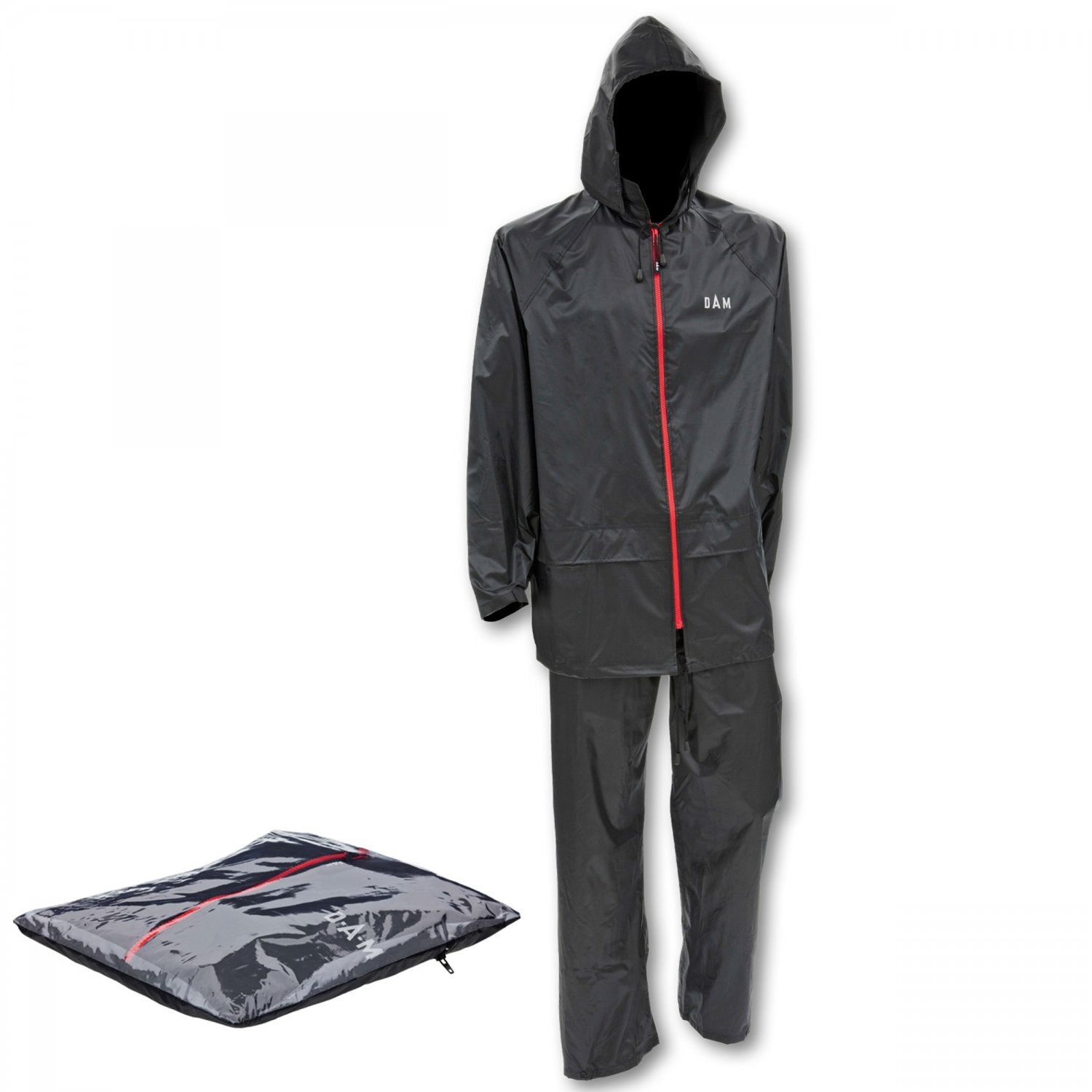 Costum de Ploaie DAM Protec Rainsuit Negru, Marime L