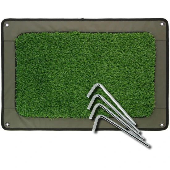 Covoras Impermeabil Cu Gazon Artificial Ngt Bivvy Mat, 70x50cm