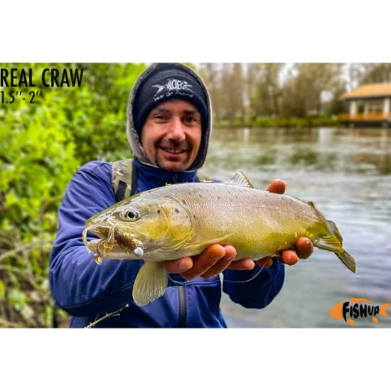 Creatura Fishup Real Craw, 5cm, Chartreuse Black, 7buc/pac