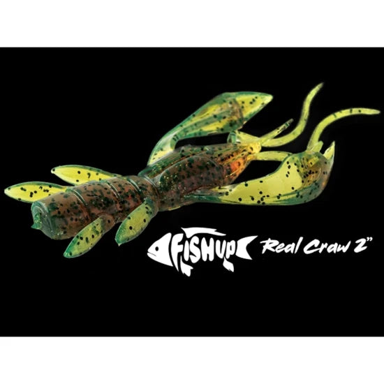 Creatura Fishup Real Craw, 5cm, Flo Chartreuse Green, 7buc/pac