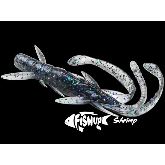 Creatura Fishup Shrimp 7.6cm, Caramel Green And Black, 9buc/pac