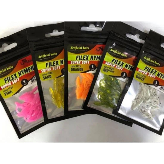 Creatura Filex Super Soft, Ff22 Transparent Green, 2.5cm, 5buc/pac