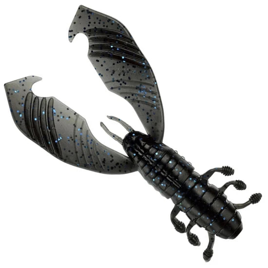 Creatura Gunki Boogie Craw Vib, 7,5cm, 4.38g, Black Blue, 5buc/pac