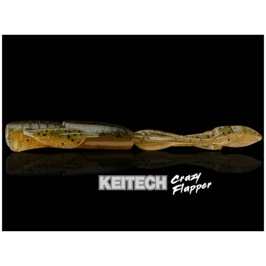 Creatura Keitech Crazy Flapper, Electric Junebug 408, 9.1cm, 7buc/plic