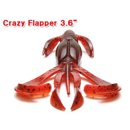 Creatura Keitech Crazy Flapper, Electric Junebug 408, 9.1cm, 7buc/plic