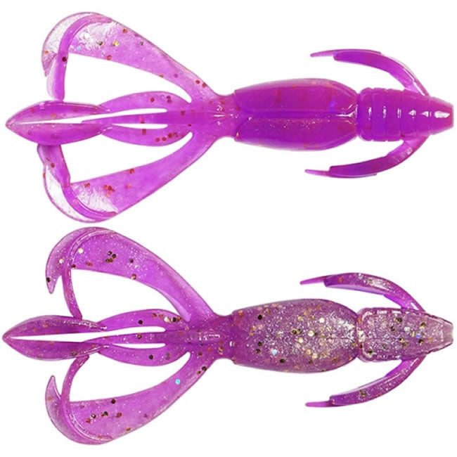 Creatura Keitech Crazy Flapper, Grape Stardust 64T, 7.1cm, 8buc/pac