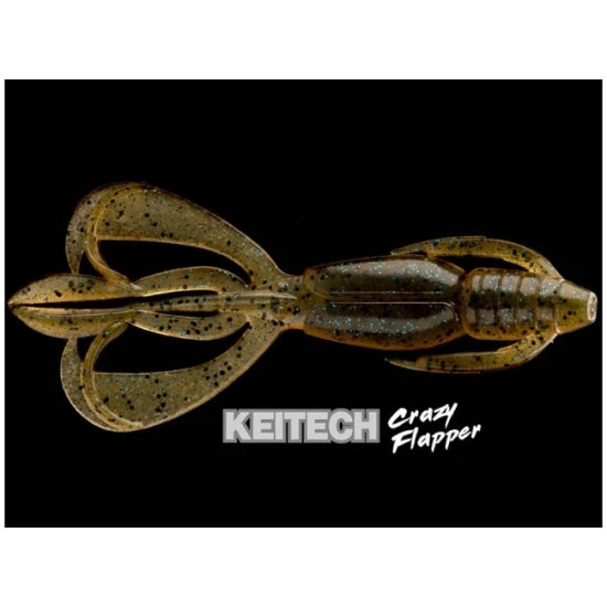 Creatura Keitech Crazy Flapper, Okeechobee Craw 402, 9.1cm, 7buc/plic