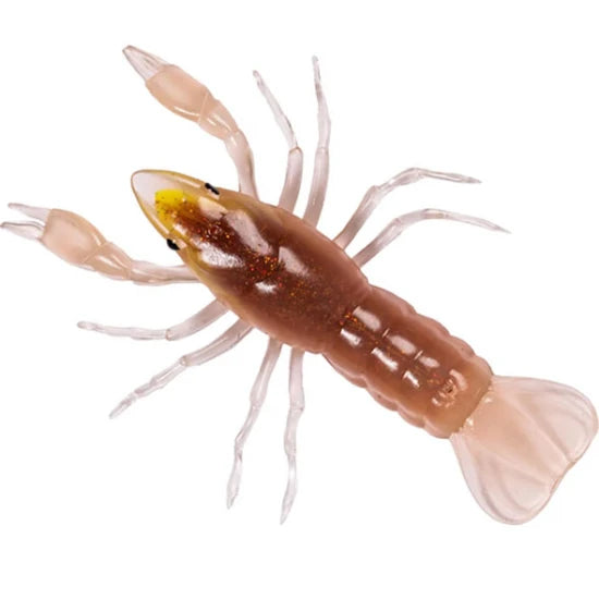 Creatura Live Target Crawfish Unrigged, Brown / Yellow, 9.7cm, 9.7g, 5buc/pac