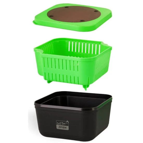 Cuite Zfish Pentru Momeli Bait Box, Large, 1.87l, 17x17x9cm