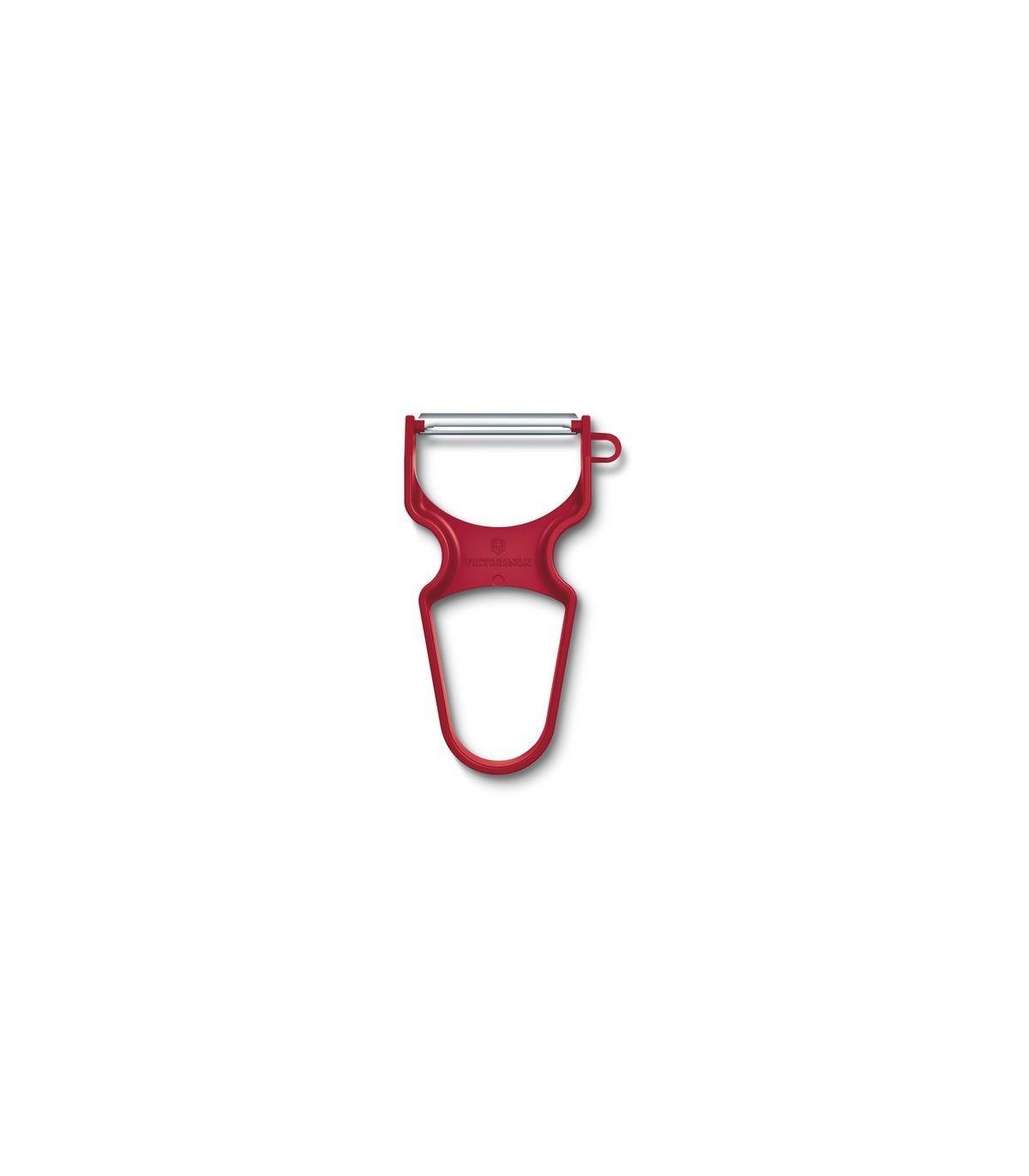 Curatator Legume Victorinox, Lama Serata, Rosu