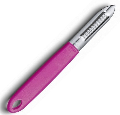 Curatator Rosii Victorinox Tomato Peeler, Lama Dubla Zimtata, Roz