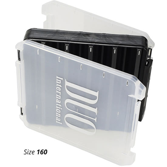 Cutie DUO Reverse Lure Case 160, Pearl Black / Gold Logo, 20.6x17x4.4cm