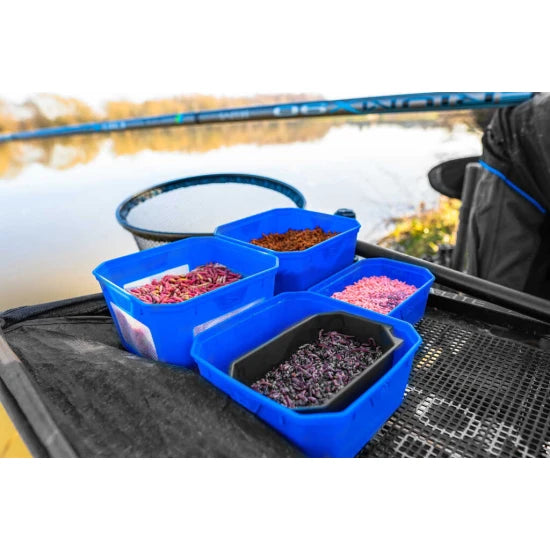 Cutie Momeala Preston Bait Tubs 3pt, Blue Black