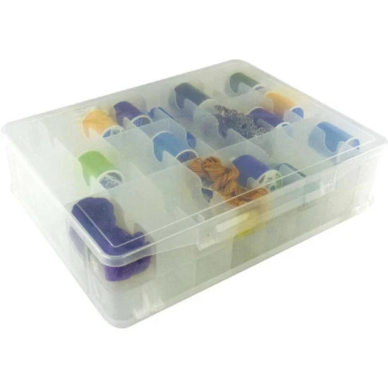 Cutie Organizare Fire Plano Thread Organizer, Transparent, 26cm X 8.25cm X 36cm