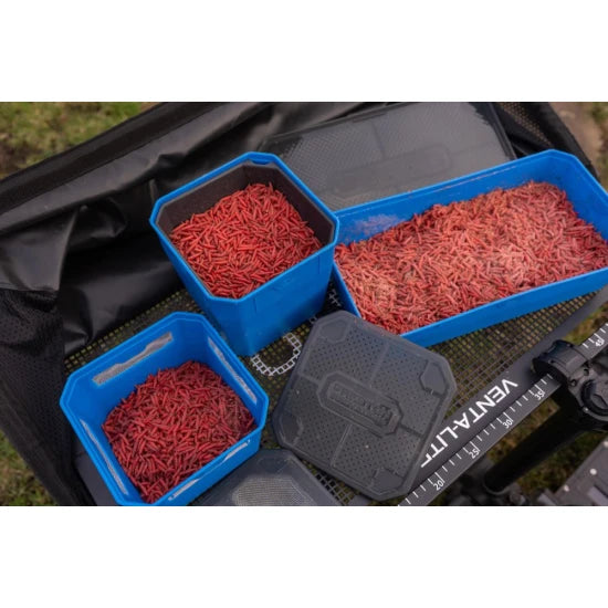 Cutie Preston 4pt Bait Tub, Blue-black