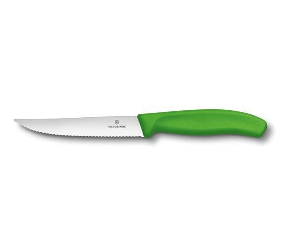 Cutit Bucatarie Victorinox, Swiss Classic  Friptura, Lama Zimtata 12cm, Verde