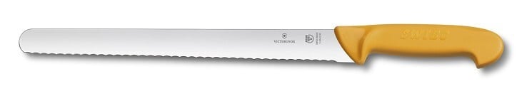 Cutit De Feliat Victorinox Swibo, Slicing Knife, Lama Zimtata 25cm, Galben