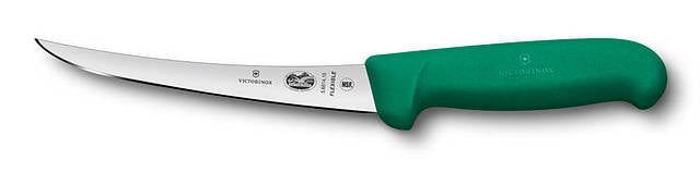 Cutit Dezosat Victorinox, Boning Knife, Curved, Fibrox, Lama Flexibila 15cm, Verde