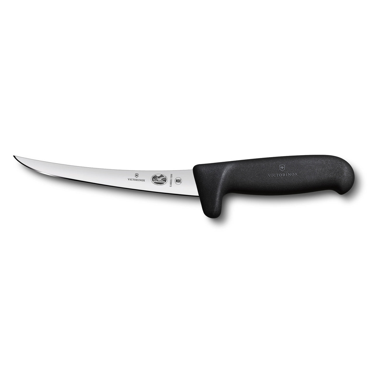 Cutit Dezosat Victorinox Fibrox Boning Knife, Curved, Safety Grip, Lama 15cm, Negru