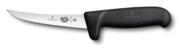 Cutit Dezosat Victorinox Fibrox Safety Grip Boning Knife,Lama Flexibila 12cm, Negru