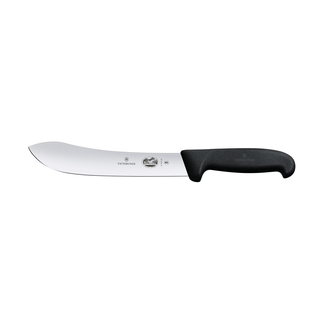 Cutit Macelar Victorinox Butcher Knife, Wide Tip Blade, Fibrox, Lama 20cm, Negru