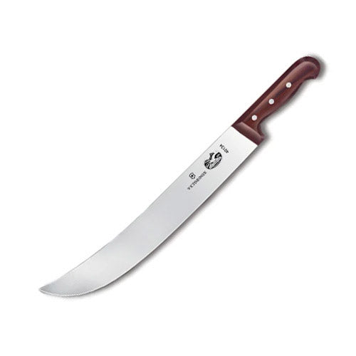 Cutit Macelar Victorinox Cime ter Knife, Lama Curbata 36cm, Lemn, Maro