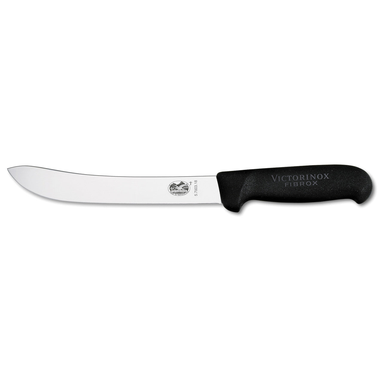 Cutit Macelar Victorinox, Fibrox, Safety Nose, Heavy Stiff Blade, Lama 15cm, Negru
