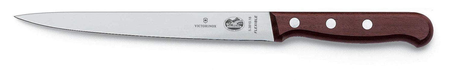 Cutit Pentru Filetat Victorinox Fish Filleting Knife, Lama 18cm, Lemn, Maro