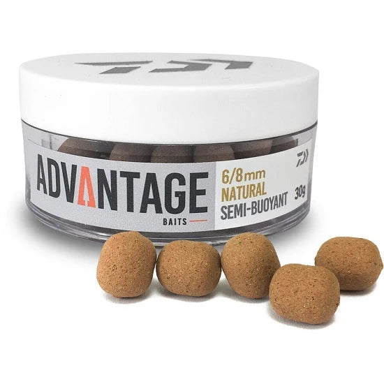 Dumbell Daiwa Critic Echilibrat Advantage Semi Buoyant 6/8mm Scopex Natural (maro) 30g/borcan
