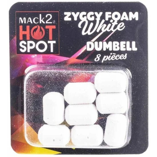 Dumbell Mack2 Ziggy Foam Dumbell Two Tone, Alb, 12mm, 8buc/pac