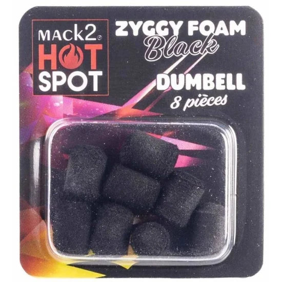 Dumbell Mack2 Ziggy Foam Dumbell Two Tone, Negru, 12mm, 8buc/pac