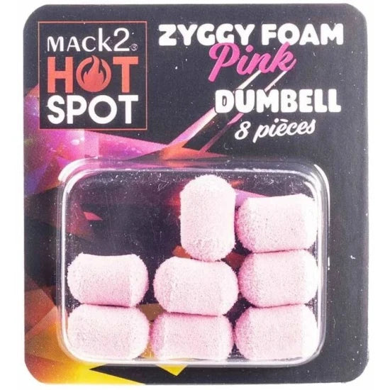 Dumbell Mack2 Ziggy Foam Dumbell Two Tone, Roz, 12mm, 8buc/pac