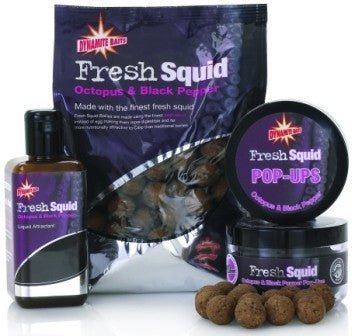 Dynamite Fresh Squid - Octopus  Black Pepper boilies 15mm