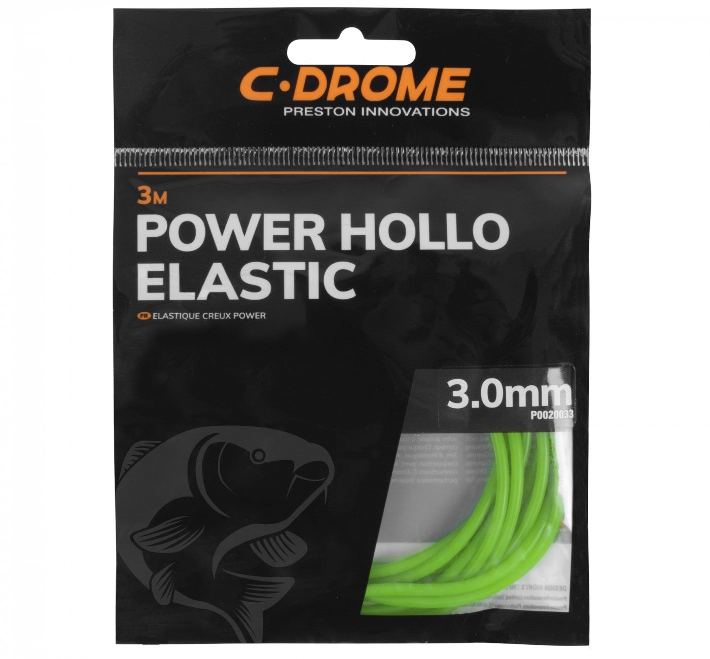 ELASTIC PRESTON C-DROME POWER HOLLO ELASTIC 3.00mm, 3m, Verde