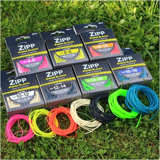 Elastic Nufish Zipp Hybrid Ez Match Feeder, Fluoro Green, 2.20mm, 3m