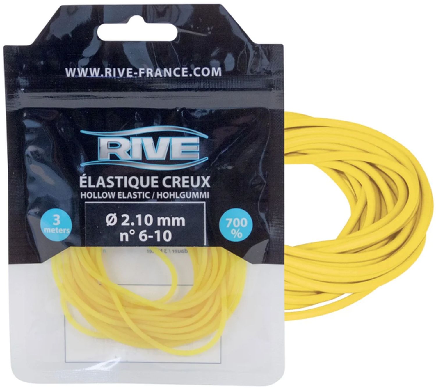 Elastic Rive Creux, Roz, 2.10mm, 3m