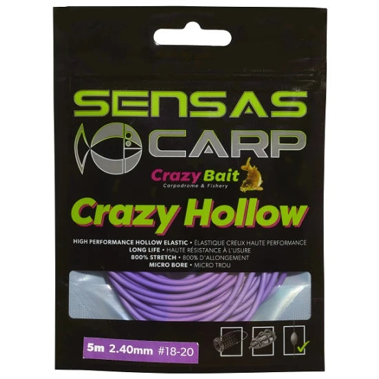 Elastic Sensas Crazy Hollow, Purple, 2.4mm, 3m