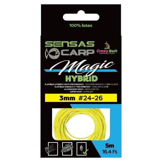 Elastic Sensas Magic Hybrid, Yellow, 2mm, 5m