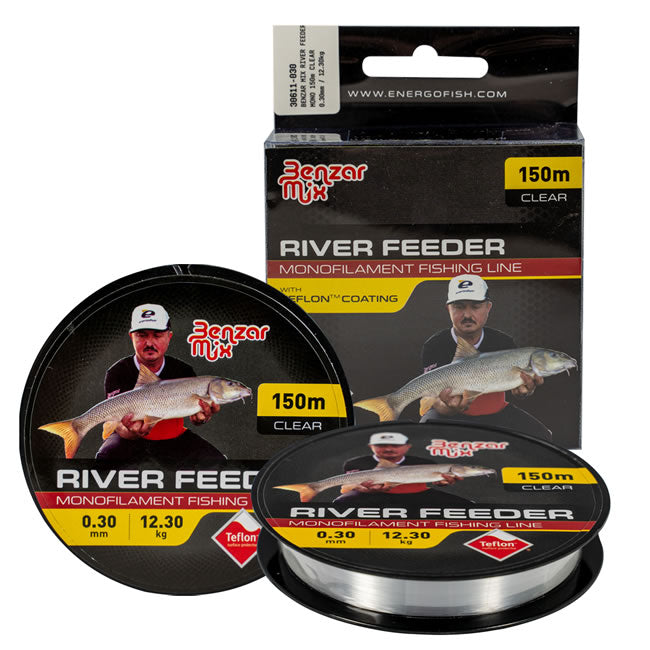 FIR BENZAR RIVER FEEDER TEFLON TRANSPARENT 150m 0.25mm 8.7kg