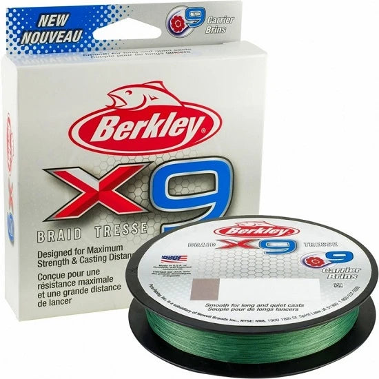 Fir Berkley Textil X9 Fluro Verde 0.08mm 150m