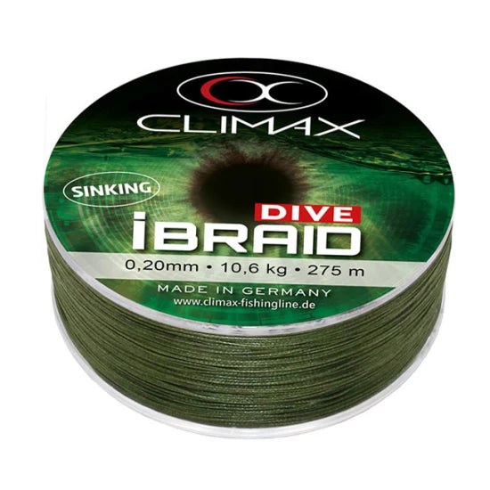 Fir Climax Textil Ibraid Dive Olive Green, 0.08mm, 135m