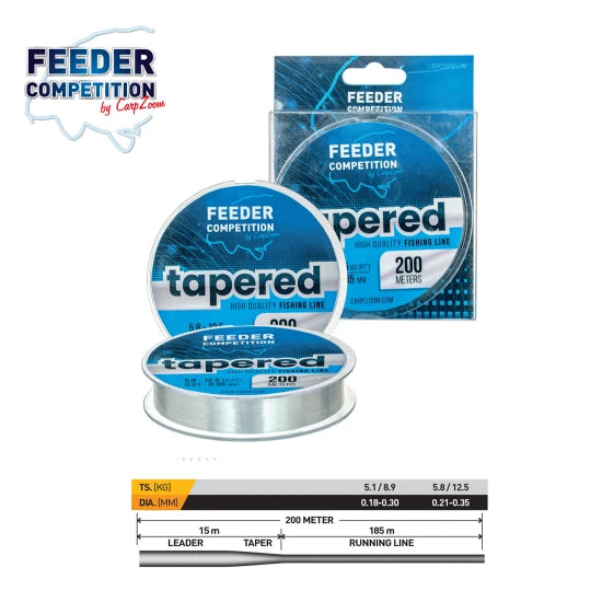 Fir Conic Carp Zoom Tapered Feeder Competition 200m 0.21-0.35mm 12.5kg