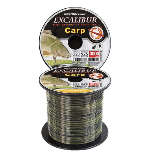 FIR ENERGO TEAM EXCALIBUR CARP CAMOU 3000M 0.35MM
