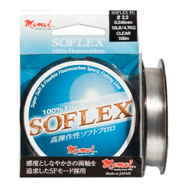 FIR FLUOROCARBON MOMOI SOFLEX  100M 0.117MM 1.2KG 2.5LB