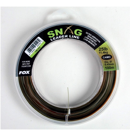 FIR INAINTAS FOX SNAG LEADERS CAMO,100M,0.45mm