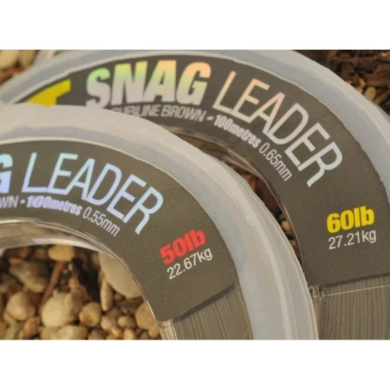 Fir Inaintas Korda Monofilament Xt Snag Leader Subline Brown 0.55mm 22.67kg 100m