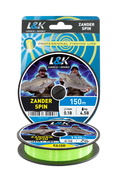 FIR L And K ZANDER SPIN GALBEN FLUO 150M 0.20MM