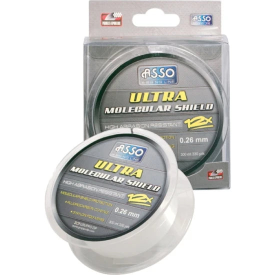 Fir Monofilament Asso Ultra Molecular Shield - Dark Green 0.18mm 150m 5.1kg