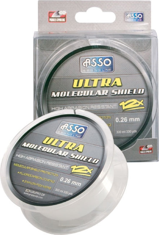 FIR MONOFILAMENT ASSO ULTRA MOLECULAR SHIELD - Dark Green 0.22mm 150m 7.3Kg